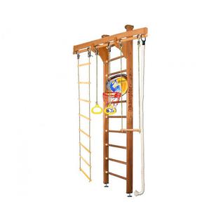 KAMPFER Шведская стенка Kampfer Wooden Ladder Ceiling Basketball Shield №1 Натуральный Высота 3 м