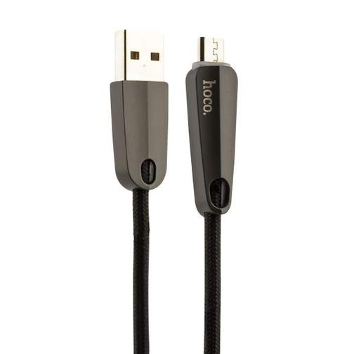 USB дата-кабель Hoco U35 Space shuttle smart power off MicroUSB (1.2 м) Black 42532350