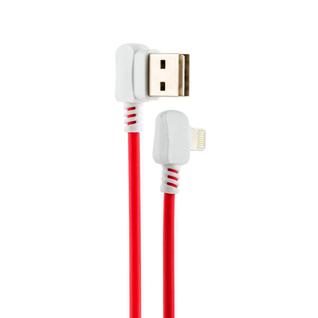 USB дата-кабель Hoco X19 Enjoy Lightning (1.0 м) Red&White