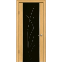 Дверь ульяновская шпонированная Астарта со стеклом триплекс