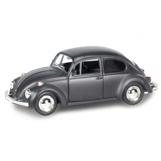 Инерционная коллекционная машинка Volkswagen Beetle 1967, черная, 1:32 RMZ City