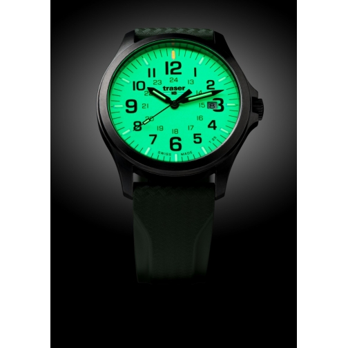 Часы Traser P67 Officer Pro GunMetal Lime 107424 37687152