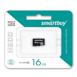 16GB SmartBuy microSDHC Class 10 + SD без adaptera cl 10