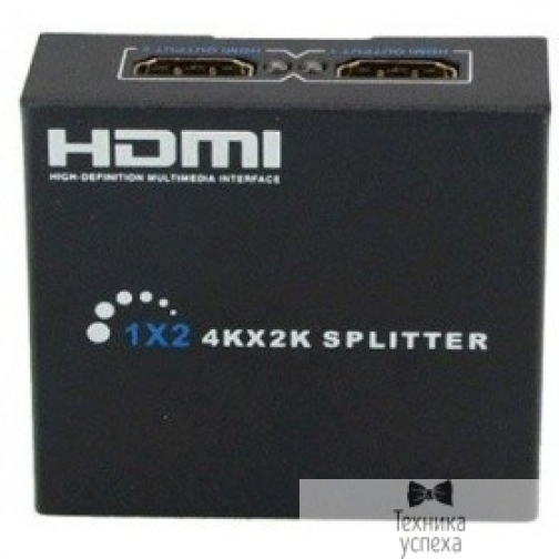 Orient ORIENT HDMI 4K Splitter HSP0102HN, 1->2, HDMI 1.4/3D, UHDTV 4K(3840x2160)/HDTV1080p/1080i/720p, HDCP1.2, внешний БП-зарядник 1xUSB 5В/1A, метал.корпус