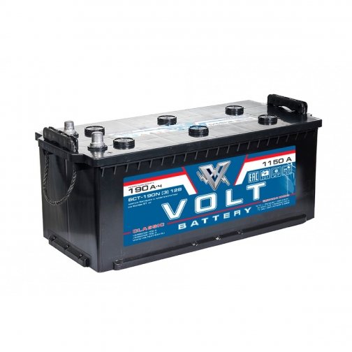 Аккумулятор VOLT Classic 6CT- 190.3 190 Ач (A/h) обратная полярность - VC 19001 VOLT VC6CT-190 NR 6017357