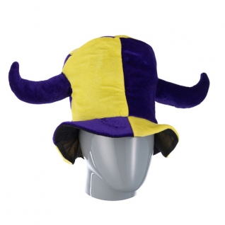 Шутовская шляпа с двумя рогами, желто-фиолетовая Snowmen