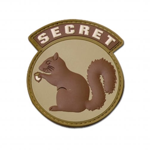 Mil-Spec Monkey Нашивка MilSpecMonkey Secret Squirrel ПВХ, цвет пустынный 5018563