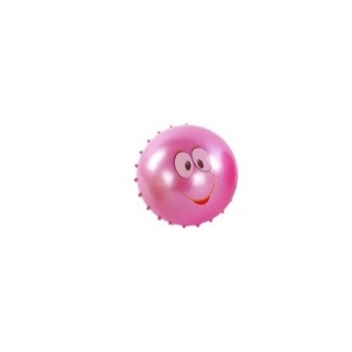 Мяч "Смайлики" с массажной стороной, розовый, 15 см Shantou