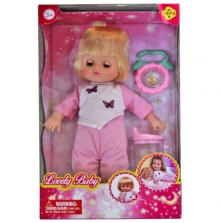 Кукла "Любимый малыш", розовая, 29 cм Defa Lucy