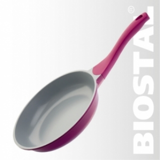 Сковорода BIOSTAL Bio-FP-28 lilac/grey