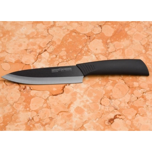 Керамические ножи, овощечистки. Подставки для ножей. Продукция Samura. Samura Нож универсальный керамический Samura 125 мм черная керамика NW-SC-0021B 93868