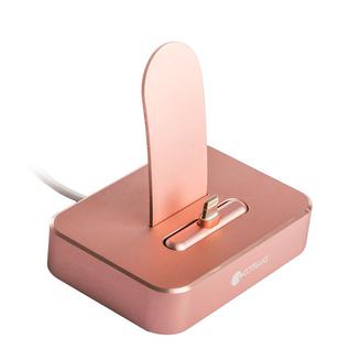Док-станция COTEetCI Dock1 Lightning Stand Aluminum (MFI) CS5010-MRG для iPhone X/ 8 Plus/ 8/ SE/ iPod touch Розовое золото