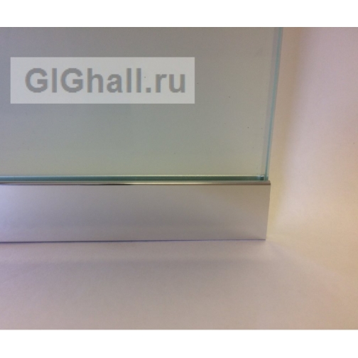 П-образный алюминиевый профиль для стекла 8 мм, полированный 37013446 1