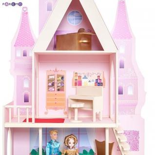 Летний дворец Барби "Розовый сапфир " с 16 предметами мебели и текстилем
