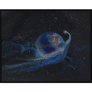 Картина "Комета путешественница" со стразами Swarovski