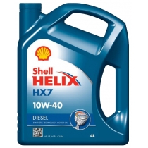 Моторное масло SHELL Helix Diesel HX7 10w-40 4 литра
