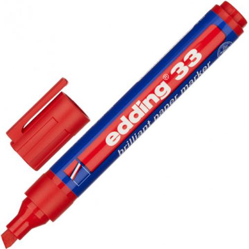 Маркер пигментный EDDING E-33/002 красный 1,5-3 мм скош. наконечник 37849556 1