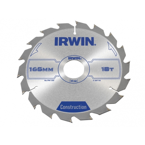 Диск пильный Irwin Construction 165x2,5x30x30 мм по древесине 8207944