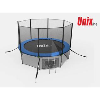 UNIX Батут Unix 6 ft с сеткой и лестницей Blue