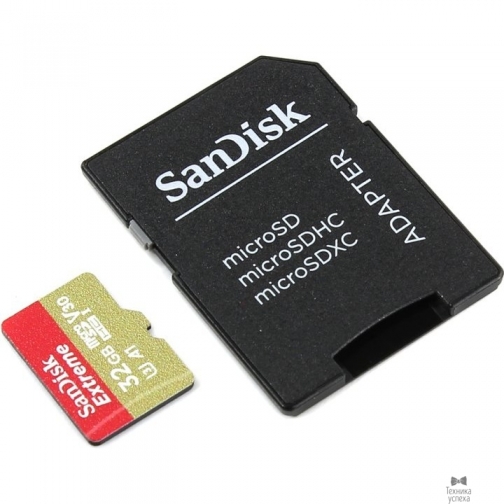 SanDisk Micro SecureDigital 32Gb SanDisk SDSQXAF-032G-GN6MA MicroSDHC Class 10 UHS-I, Extreme + adapter 24194271