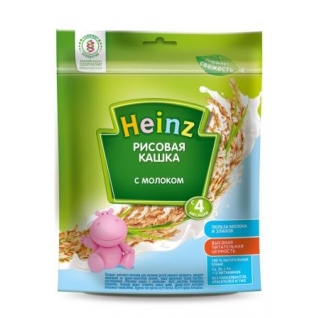 Рисовая каша Heinz с молоком (с 5 мес.), 250 гр.