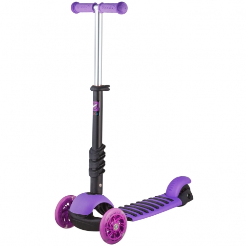Самокат-кикборд Disco-Kids (светятся колеса), фиолетовый Novatrack 37715520 6