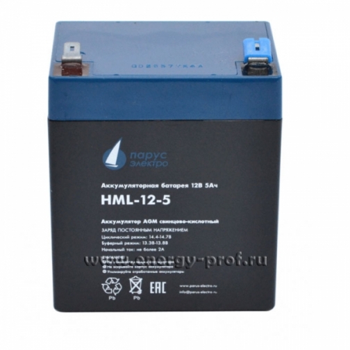 Аккумуляторные батареи Парус Электро Аккумуляторная батарея HML-12-5 6852186 1