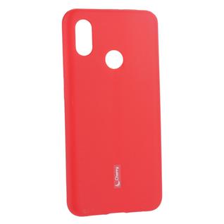 Чехол-накладка силиконовый Cherry матовый 0.4mm & пленка для Xiaomi Mi 8 (6.21") Красный