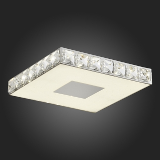 Светильник настенно-потолочный St Luce Хром/Прозрачный, Белый LED 1*12W SL822.102.01