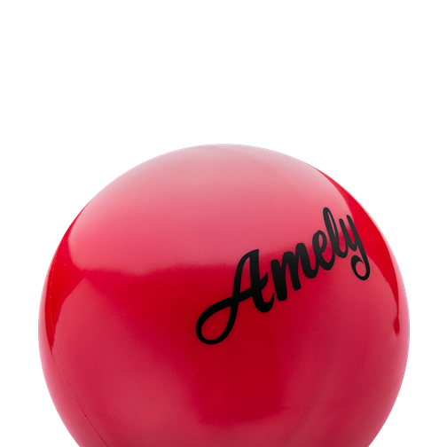 Мяч для художественной гимнастики Amely Agb-101 19 см, красный 42219355