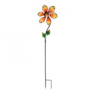 Штекер-флюгер садовый "Glass Flower", 92 см (оранжевый) Gardman
