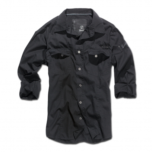 Brandit Рубашка Brandit SlimFit, цвет черный 5020807