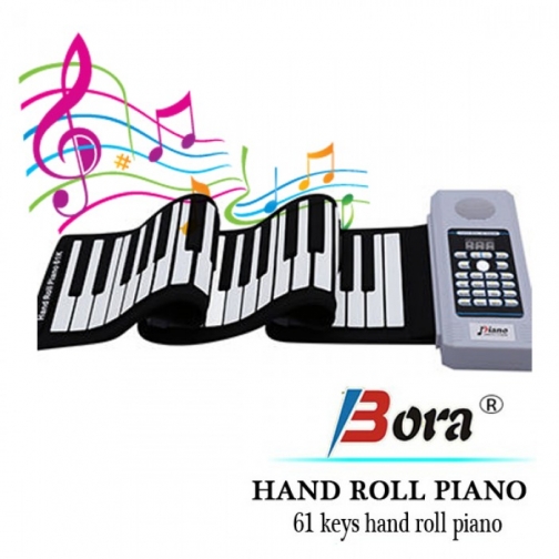 Электронное пианино складное из силикона Roll up piano 61 клавиша Bora 37697965 2