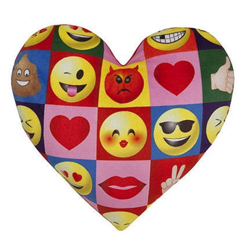 Подушка Imoji в форме сердца, квадраты, 30 х 30 см Ilanit 37711557