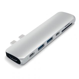 Адаптер Satechi Aluminum Type-C Pro для MacBook Pro 13"/15" c 2016 г. ST-CMBPS Silver (серебристый)