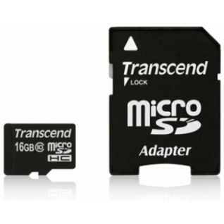 Карта памяти MicroSDHC 16GB Transcend Class10 (TS16GUSDHC10) Transcend