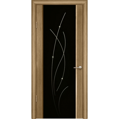 Дверь ульяновская шпонированная Астарта со стеклом триплекс 49375 1