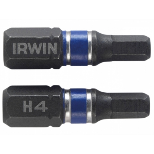 Насадка Irwin шестигранная 4 мм (2 шт/уп.) ударопрочная 8179628