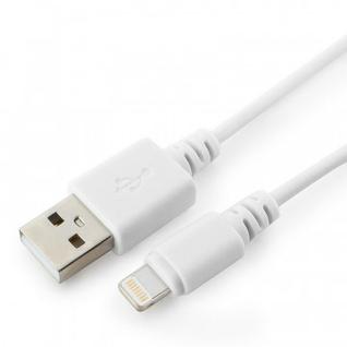 Кабель USB 2.0 - Lightning, M/M, 1 м, Cablexpert, белый, CC-USB-AP2MWP