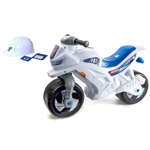 Двухколесный мотоцикл-каталка со шлемом, значком и протоколом Орион 37743135