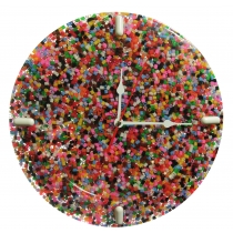 Часы настенные "Fondali" Бисер цветной.