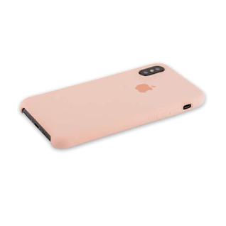Чехол-накладка силиконовый Silicone Case для iPhone XS/ X (5.8") Pink Sand Розовый песок №22
