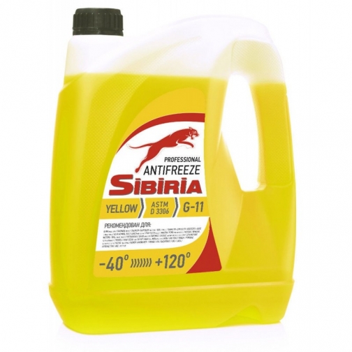 Антифриз Sintoil Sibiria -40 желтый G-11 5кг 37779788