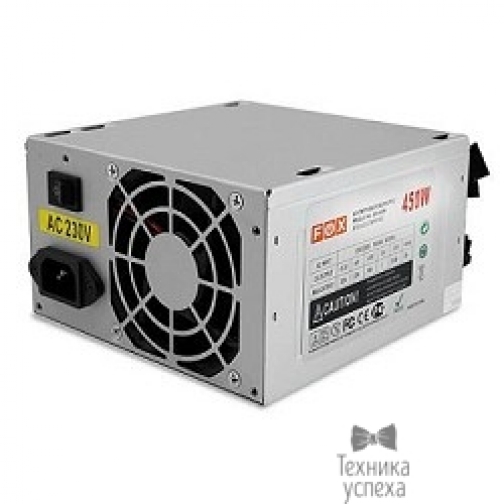 Fox Блок питания ATX 450W OEM FOX (80мм вентилятор/1*PCI-E/24pin/2*SATA, мощность 450W) 5800499