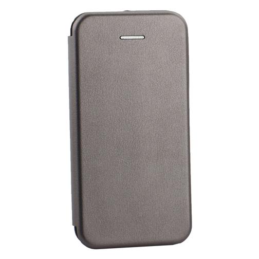 Чехол-книжка кожаный Innovation Case для iPhone SE/ 5S/ 5 Графитовый 42528165