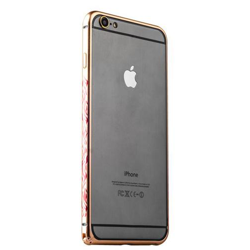 Бампер металлический iBacks Colorful Arc-shaped Flame Aluminium Bumper для iPhone 6s Plus/ 6 Plus - gold edge (ip60063) Gold 42530516