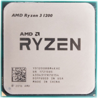Процессор AMD Ryzen 3 1200 BOX &lt;65W, 4C/4T, 3.4Gh(Max) (YD1200BBAEBOX)