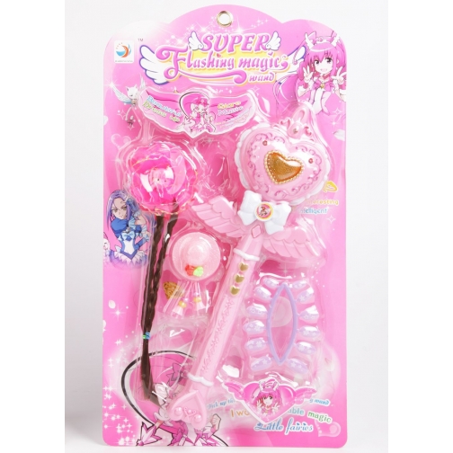 Набор аксессуаров для девочек Super Flashing Magic, розовый Shenzhen Toys 37720584