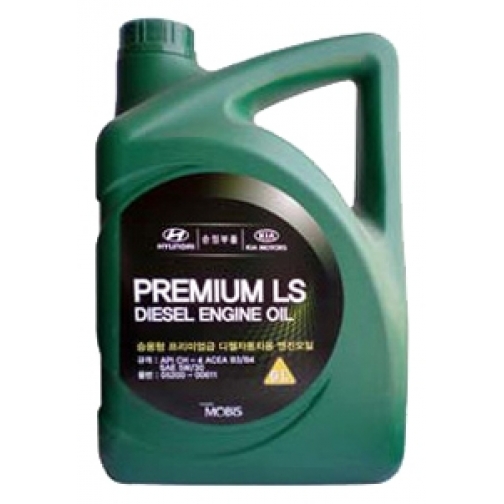 Моторное масло HYUNDAI Premium LS Diesel SAE 5W-30 CH-4 6л полусинтетика арт. 0520000611 5926408