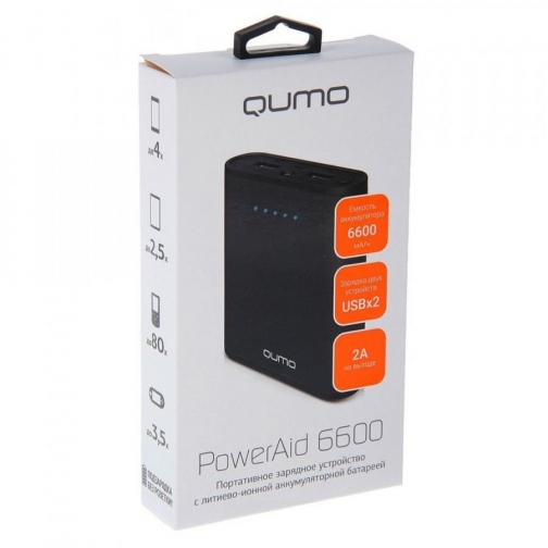 Внешний аккумулятор Qumo Power Aid 6600 QUMO 8944618 1